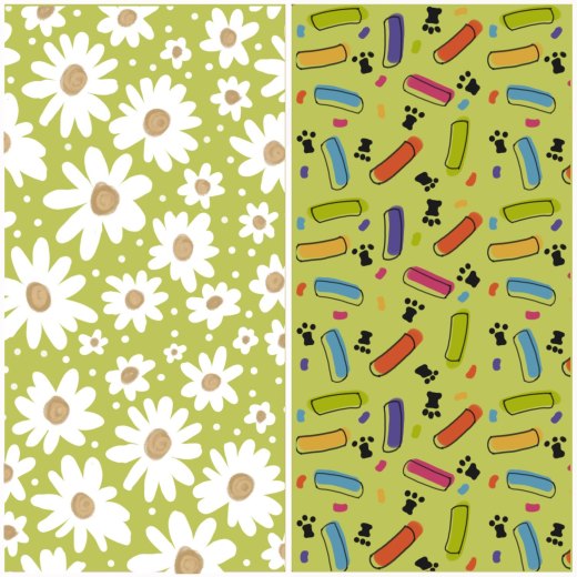 Set di due Camice grembiule con Zip per Maestra Asilo infanzia infermiera ludoteca Scuola bambini fantasia