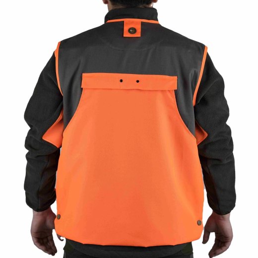 Gilet smanicato Arancio cinghiale alta visibilita' impermebile uomo caccia cacciatore