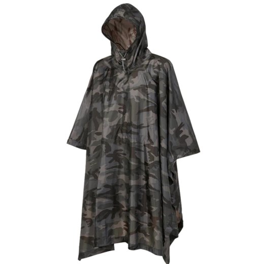 Poncho impermeabile cappuccio Campeggio Ciclismo caccia outdoor antipioggia