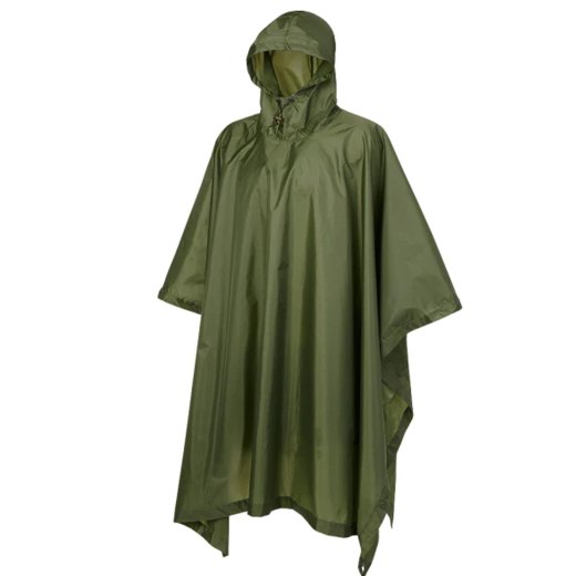 Poncho impermeabile cappuccio Campeggio Ciclismo caccia outdoor antipioggia
