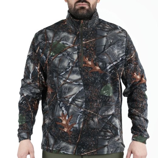 Maglione maglia Micropile isolamento termico caccia arancio colori tecnico
