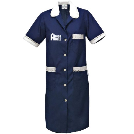 Kit Governante e Cameriera Hotel Grembiule e Camice a Mezza Manica Personalizzabile con Logo e Nome
