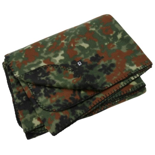 Coperta coperta plaid mimetico militare flecktarn verde pile calda campeggio outdoor
