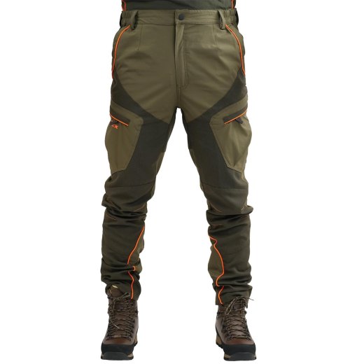 Pantalone pantaloni caccia ergonomici Rinforzi in tessuto tecnico elasticizzato