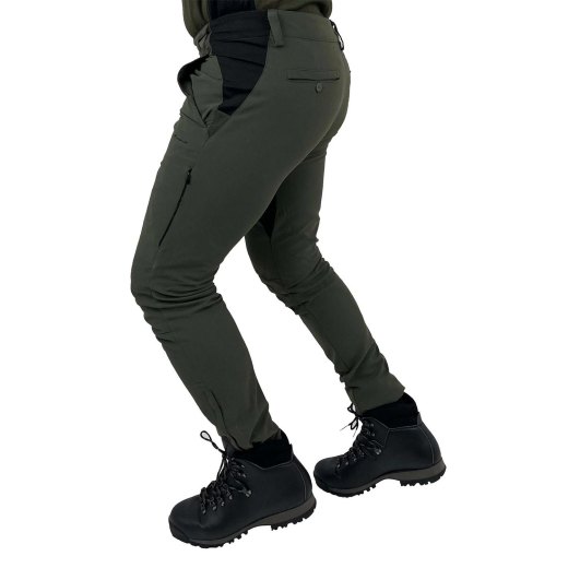 Pantalone pantaloni elastici SlimFit da caccia uomo in tessuto stretch Idrorepellente leggero