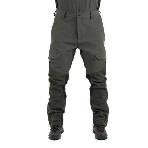 Pantalone pantaloni microfibra impermeabile traspirante antirovo antispino caccia tecnico