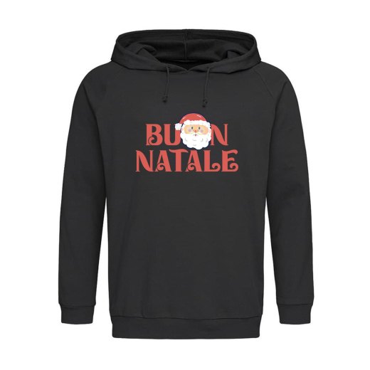 Felpa unisex con cappuccio maglione tema NATALE abbigliamento taglie forti Comoda natalizia