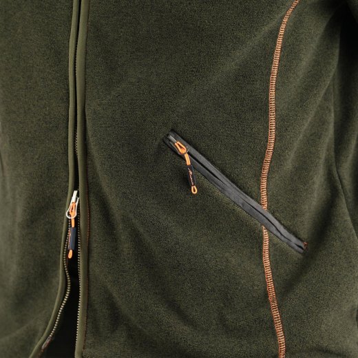 Giacca maglia pile tecnica cerniera traspirante caccia antivento abbigliamento sportivo