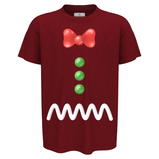 T-Shirt maglia mezza manica bambino girocollo Babbo Natale elfo infanzia abbigliamento Natalizio bambini