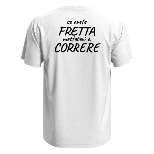 T-shirt maglia mezza manica stampa correre corsa running uomo donna sport idea regalo