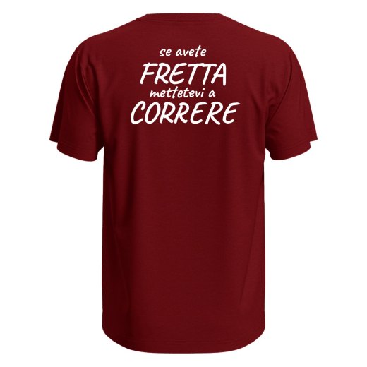 T-shirt maglia mezza manica stampa correre corsa running uomo donna sport idea regalo