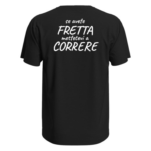 T-shirt maglia mezza manica stampa correre corsa running uomo donna sport idea regalo