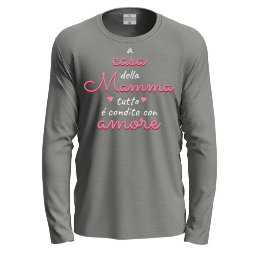 T-shirt a manica lunga Condito con amore  Idea regalo festa della mamma compleanno eventi