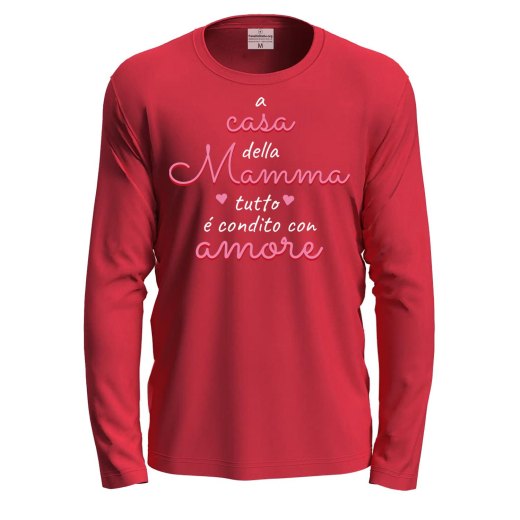 T-shirt a manica lunga Condito con amore  Idea regalo festa della mamma compleanno eventi