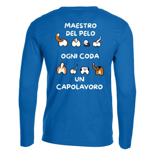 T-shirt maglia stampa DTF "MAESTRO DEL PELO" toelettatori veterinari dogsitter cani animali pet therapy