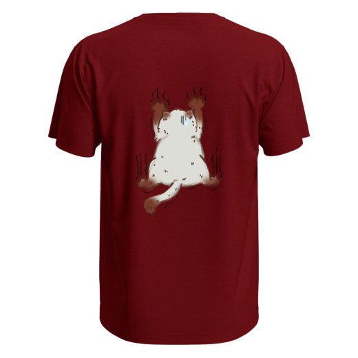 T-shirt unisex manica corta con stampa  "Gatto" graffio Idea regalo per toelettatori veterinari divertente