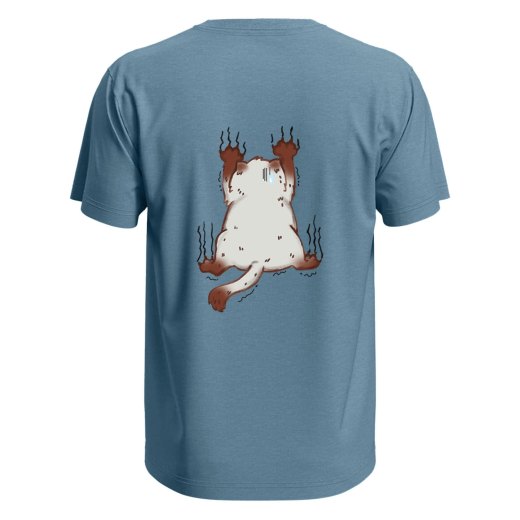 T-shirt unisex manica corta con stampa  "Gatto" graffio Idea regalo per toelettatori veterinari divertente