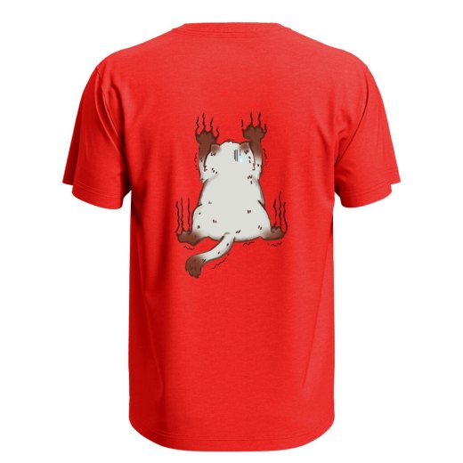 T-shirt unisex manica corta con stampa  "Gatto" graffio Idea regalo per toelettatori veterinari divertente
