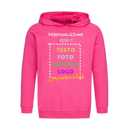 Felpa con cappuccio Unisex Classica Felpata - Personalizzabile