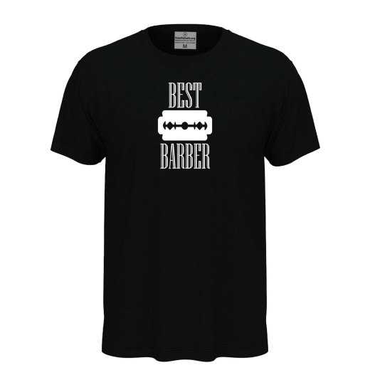 T-shirt Classica Unisex a Manica Corta con Stampa "BEST BARBER" in DTF - Idea Regalo per Parrucchieri e Barbieri