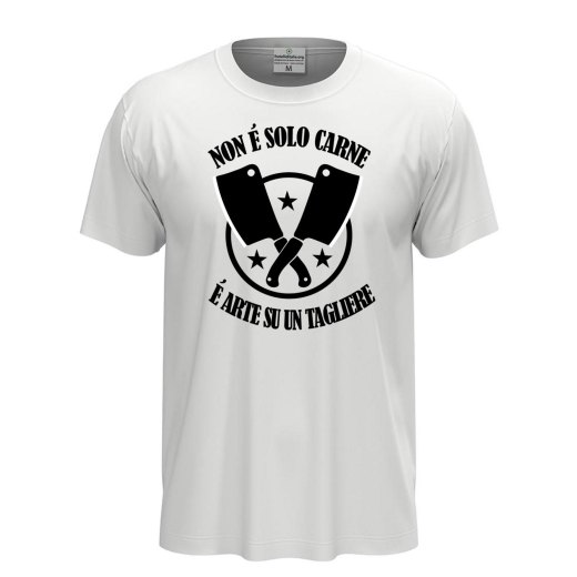 T-shirt unisex a manica corta con stampa DTF NON E' SOLO CARNE Idea regalo per macellaio