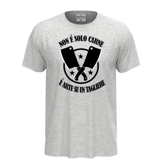 T-shirt unisex a manica corta con stampa DTF NON E' SOLO CARNE Idea regalo per macellaio