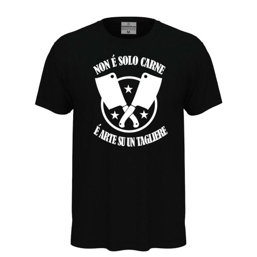 T-shirt unisex a manica corta con stampa DTF NON E' SOLO CARNE Idea regalo per macellaio