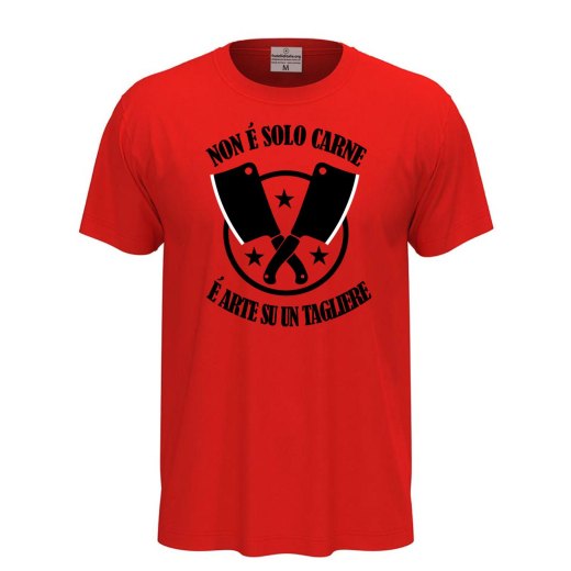 T-shirt unisex a manica corta con stampa DTF NON E' SOLO CARNE Idea regalo per macellaio