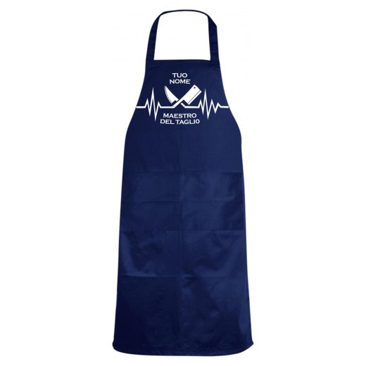Grembiule da cucina con stampa DTF "MAESTRO DEL TAGLIO", regalo originale per macellai