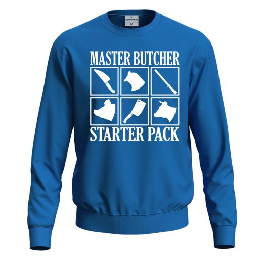 Felpa con stampa digitale DTF "MASTER BUTCHER", idea regalo  per macellai