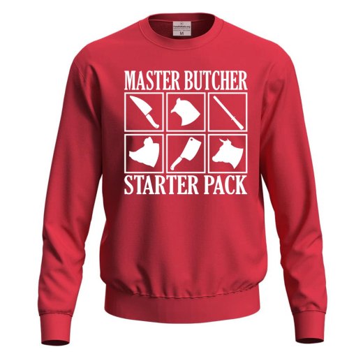 Felpa con stampa digitale DTF "MASTER BUTCHER", idea regalo  per macellai