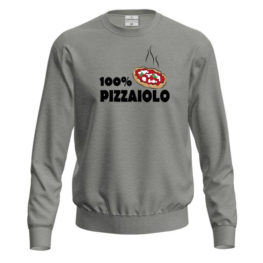 Felpa maglia stampa digitale pizzaiolo idea regalo  per pizzaioli cuochi e amanti della pizza