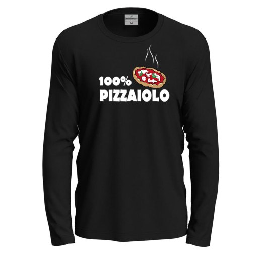 T-shirt a manica lunga con stampa  pizzaiolo idea regalo  per pizzaioli chef pizza