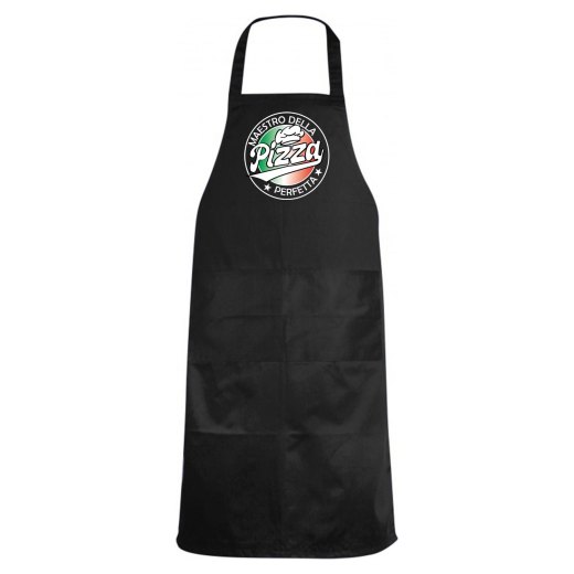 Grembiule da cucina pettorina "MAESTRO DELLA PIZZA", idea regalo  per pizzaioli, cuochi  pizza ristorante