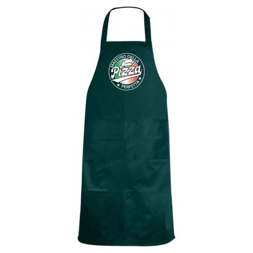 Grembiule da cucina pettorina "MAESTRO DELLA PIZZA", idea regalo  per pizzaioli, cuochi  pizza ristorante