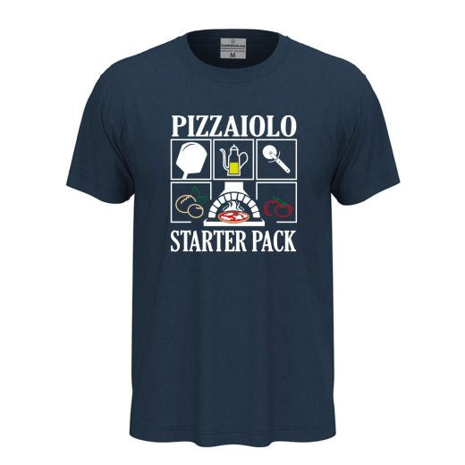 T-shirt classica unisex a manica corta con stampa, per pizzaioli, cuochi e amanti della pizza divertente