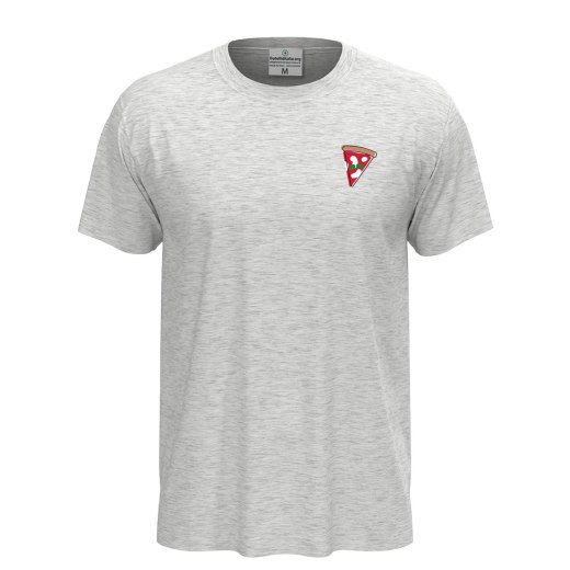 T-shirt classica unisex a manica corta con stampa DTF "FETTA DI PIZZA", abiti lavoro pizza pizzaiolo pizzeria