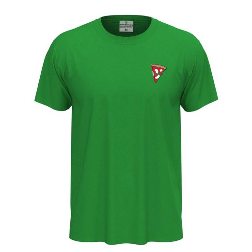 T-shirt classica unisex a manica corta con stampa DTF "FETTA DI PIZZA", abiti lavoro pizza pizzaiolo pizzeria