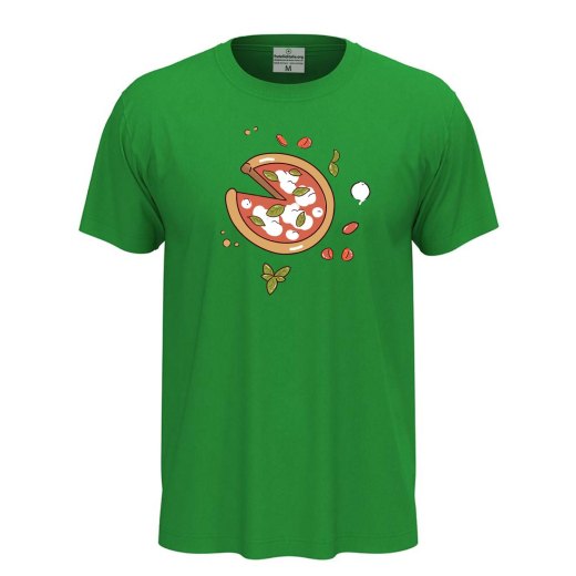 T-shirt classica unisex a manica corta con stampa DTF "PIZZA", idea regalo per amanti della pizza