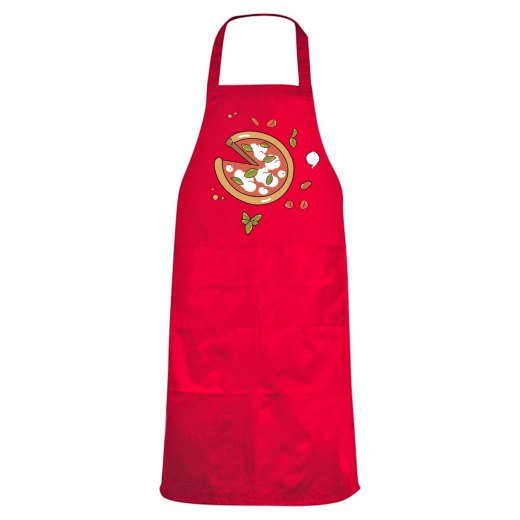 Grembiule da cucina con stampa DTF DTF "PIZZA",pizzeria pizzetteria ristorante cibo chef