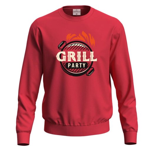 Felpa unisex con stampa digitale DTF "SERIAL GRILLER" - Simpatica idea regalo per cuochi o amanti della griglia