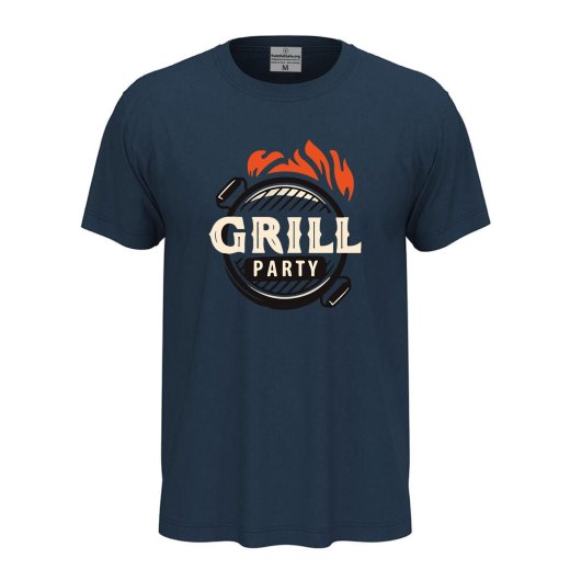 T-shirt classica unisex a manica corta con stampa DTF "SERIAL GRILLER" simpatica idea regalo per cuochi o amanti della griglia