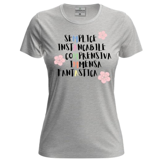 T-shirt maglia mezza manica Donna "MAMMA" festa mamma compleanno regalo personalizzato