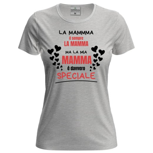 T-shirt mezza manica Donna MAMMA SPECIALE Idea Regalo festa mamma dono madri
