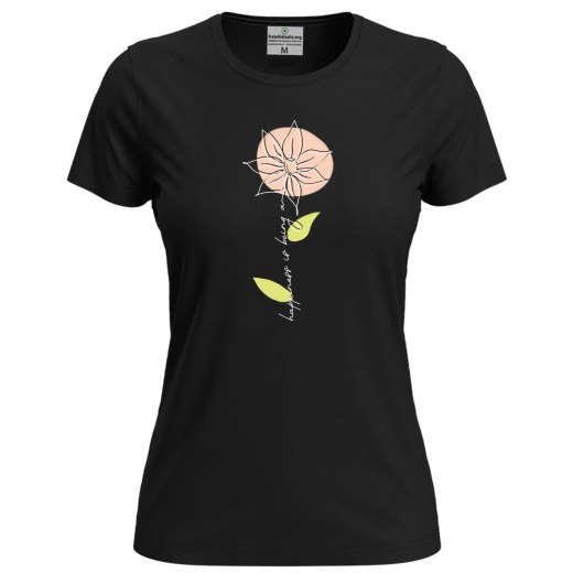 T-shirt mezza manica Donna "HAPPINESS IS BEING A" Idea Regalo Speciale per donne e mamme