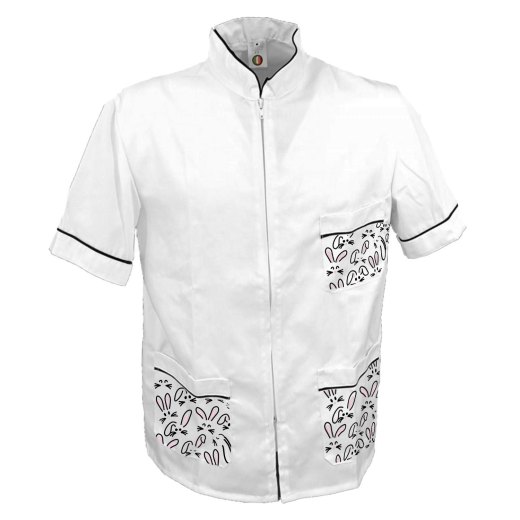 Casacca camice lavoro giacca da barbiere chef cuoco infermiere uomo Pasqua uova pasquale primavera