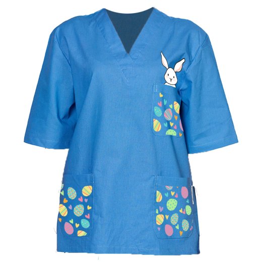 Hospital uniform doctor nurse Easter eggs rabbit for pediatrics veterinary