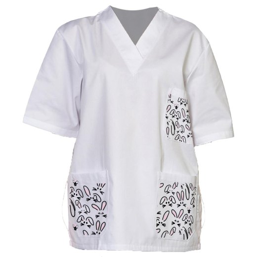 Hospital uniform doctor nurse Easter eggs rabbit for pediatrics veterinary