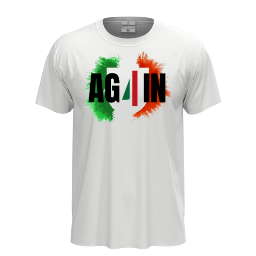 T-shirt 4 Scudetto Napoli campione d'Italia 2025 Unisex Maglia cotone AGAIN celebrativa