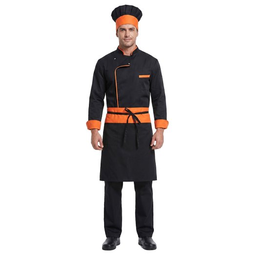 Completo chef cuoco giacca cappello grembiule kit cucina set ristorante pizzeria